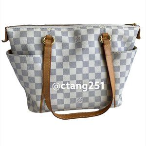 *Authentic*  Louis Vuitton Damier Azur Totally PM Shoulder Bag